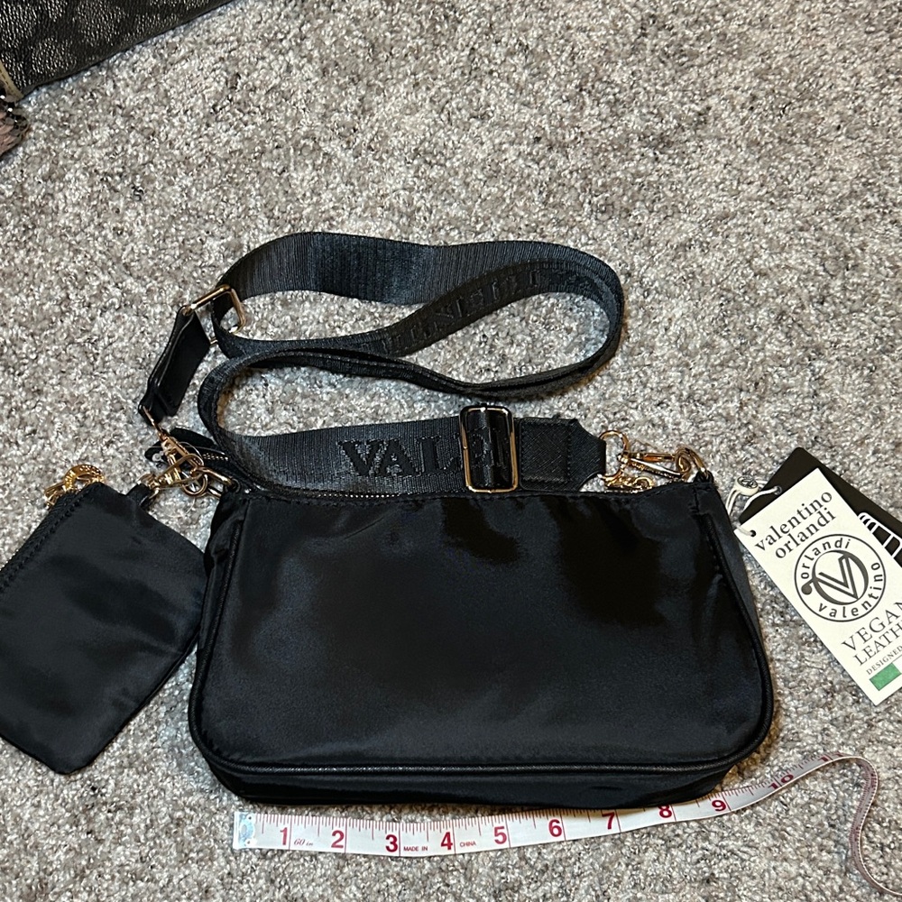 Valentino Black Crossbody Bag with Gold Accents - Picture 5 of 8